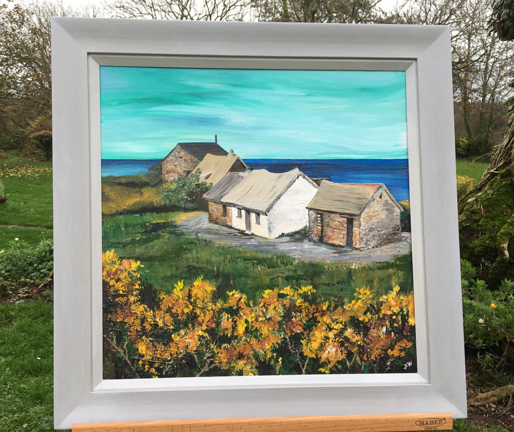 Fathers' day art commissions. Strumble cottages. Pembrokeshire Art Commissions