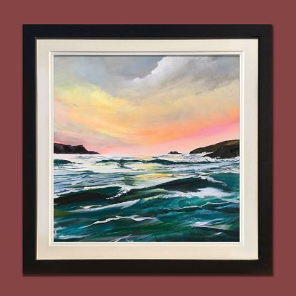 Solva Sunset. Original Painting. - Image 2