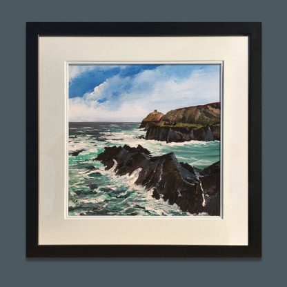 Blue Lagoon, Abereiddy. Original Painting - Image 2