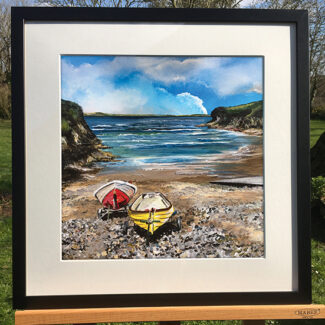 Little Haven Boats: Painting with acrylics in Pembrokeshire