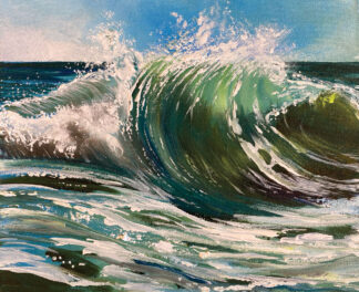 Typical seascape: jill Jones Welsh Artist