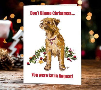 'Don't Blame Christmas' Christmas card.