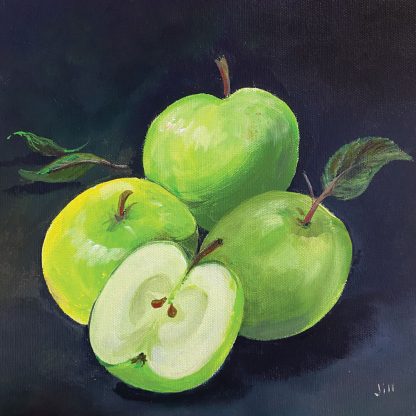 'Green Apples'  Original Painting)