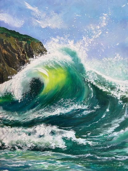 'Curl and Splash'  Original Painting